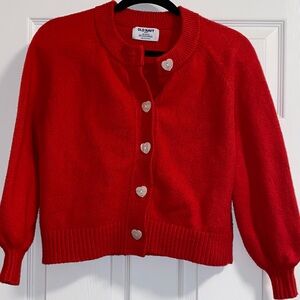 Old Navy Women's Bright Red Cardigan